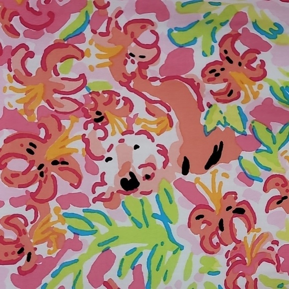 Lilly Pulitzer Ferra Call Me Kitty Cat Dress Size 4 Small Strapless Corset Mini - Picture 5 of 16